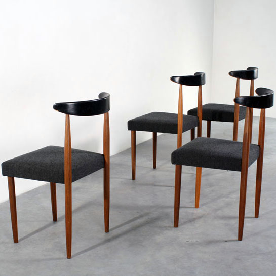 Sixties design teak chairs retro stoelen