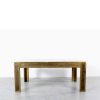 Coffee table Peter Ghyczhy design brass glass
