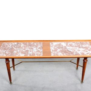 Patijn coffee table fifties design marble walnut