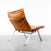 Leather steel design chair retro vintage