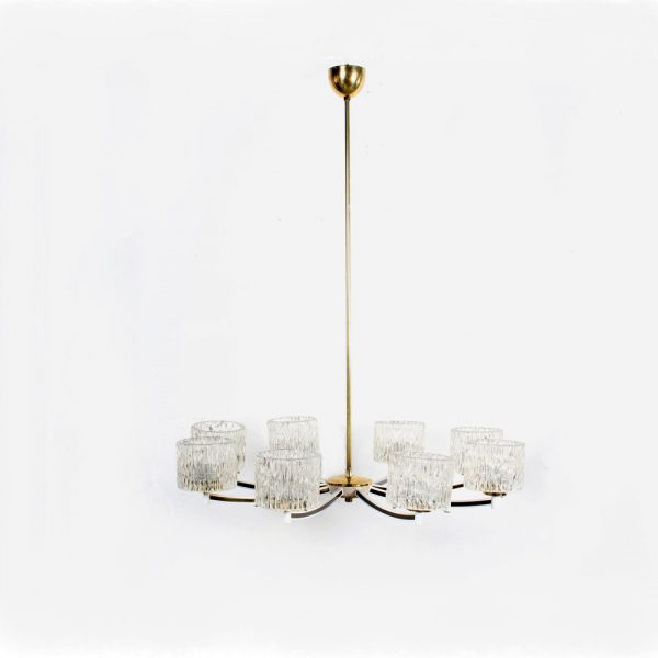 Orrefors design chandelier lamp Sweden