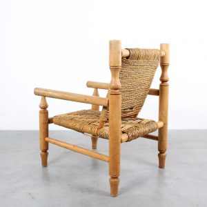 French rope chair design Audoux Minet