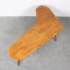 Boomerang wood coffee table
