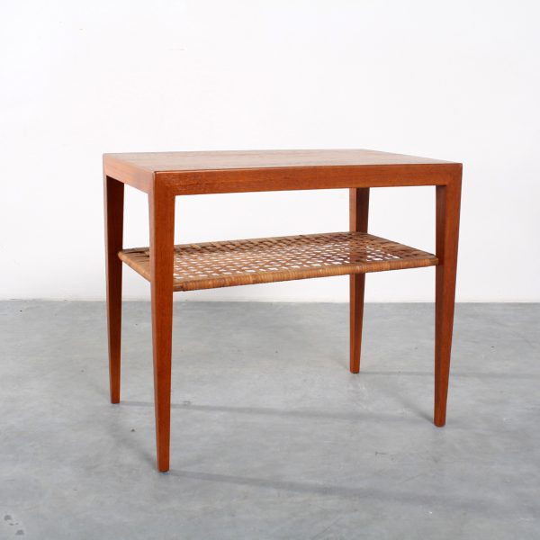 Severin Hansen teak rattan side table