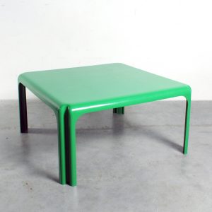 Artemide green plastic coffee table