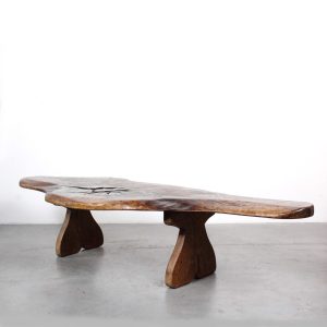 Brutalist coffee table bench