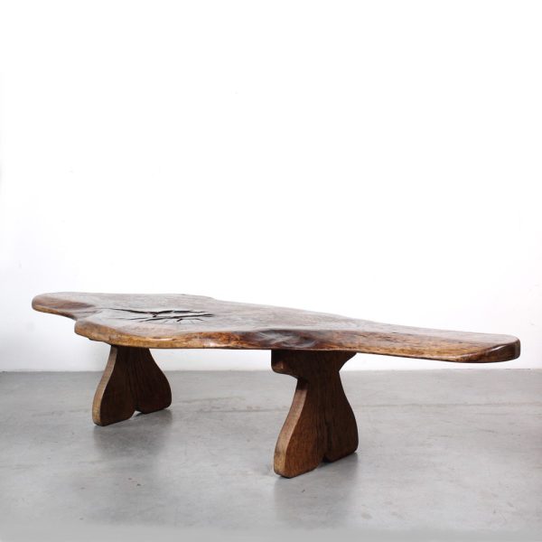 Brutalist coffee table bench
