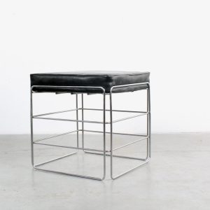 Max Sauze design steel low stool