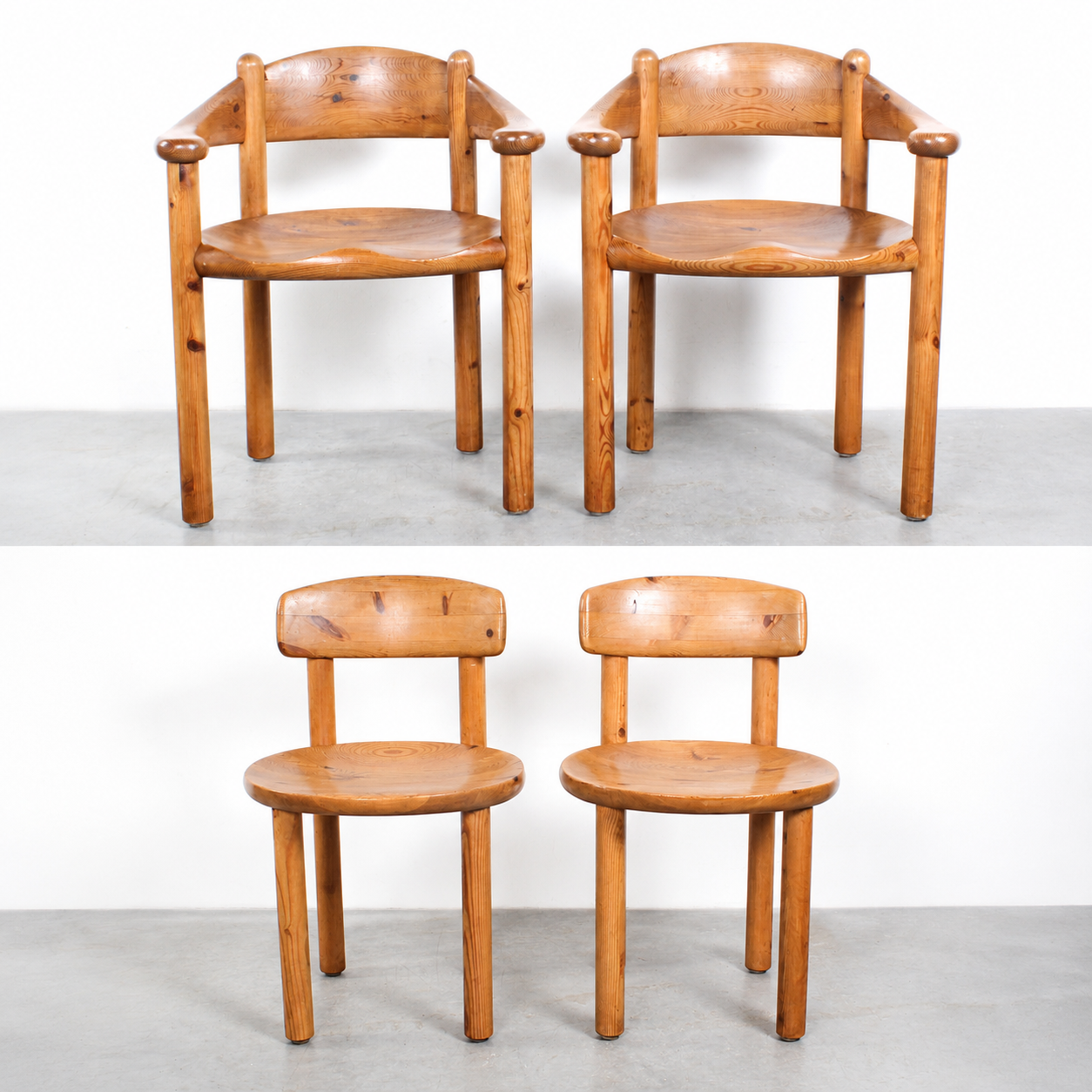 Pine dining chairs Daumiller